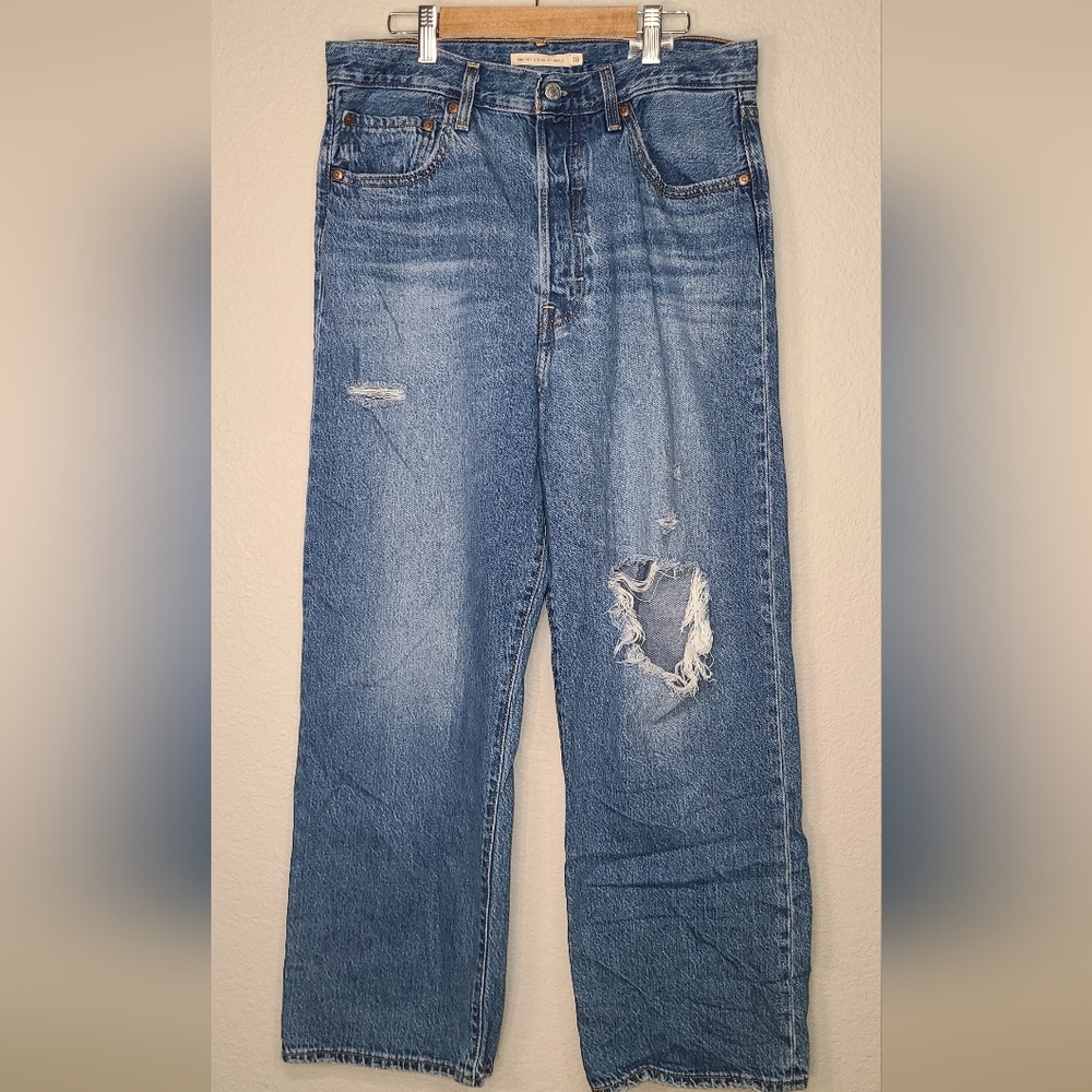 Levi’s High-Rise Straight Leg Cropped Jeans – Women’s W30 L27 - Picture 2 of 5